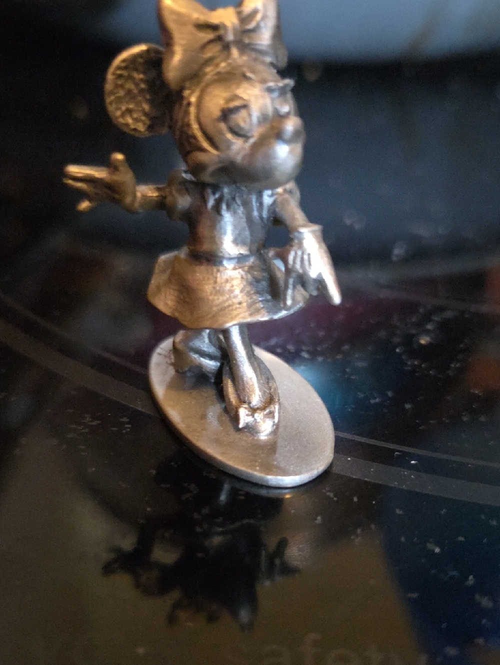 Pewter Minnie Mouse Miniature Figurine